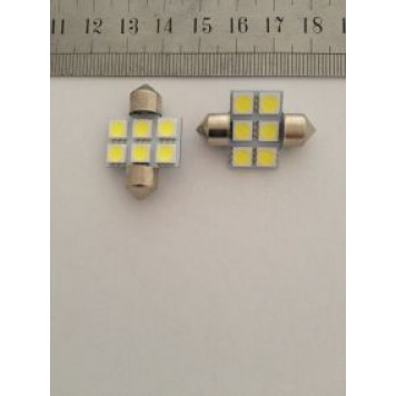 Лампа LED 211 6 SMD 31 mm.